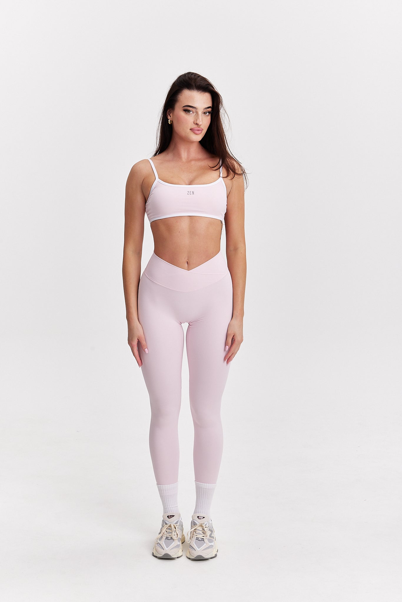 Flow Crossover Scrunch Leggings Strawberry Milkshake