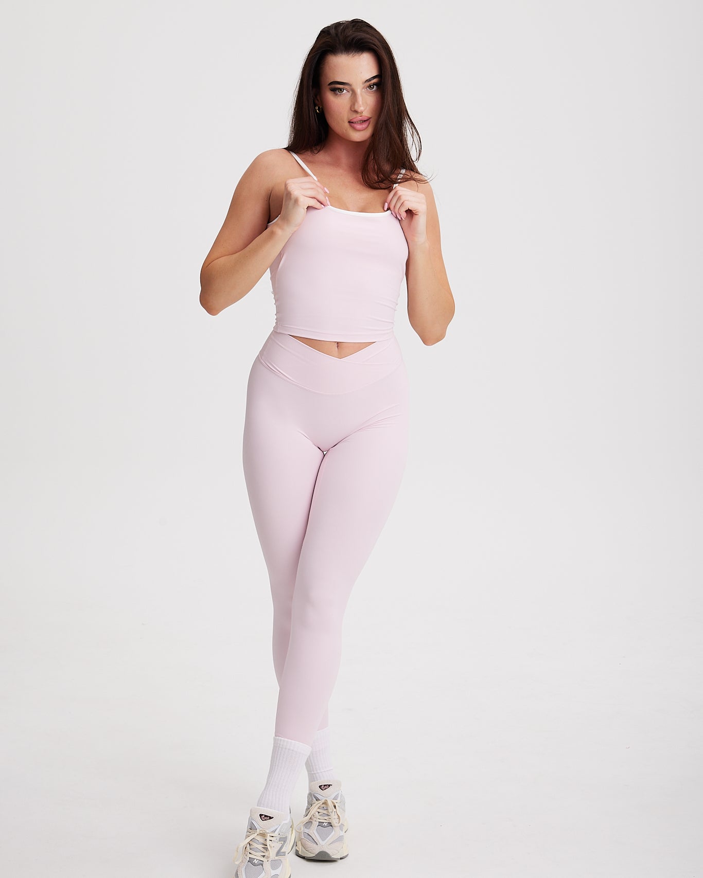 Flow Crossover Scrunch Leggings Strawberry Milkshake Gigi Tank