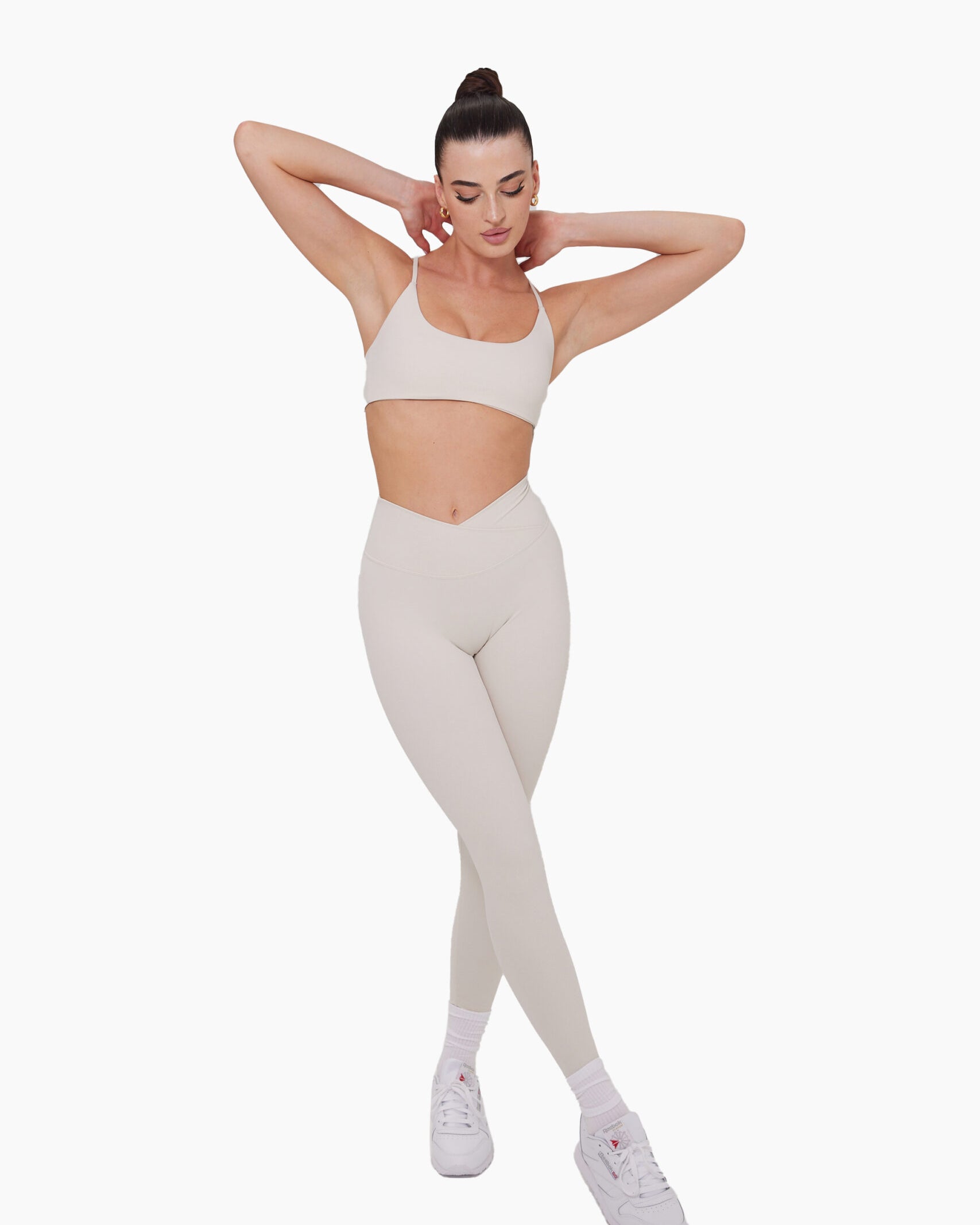 Flow Crossover Scrunch Leggings Vanilla Cream