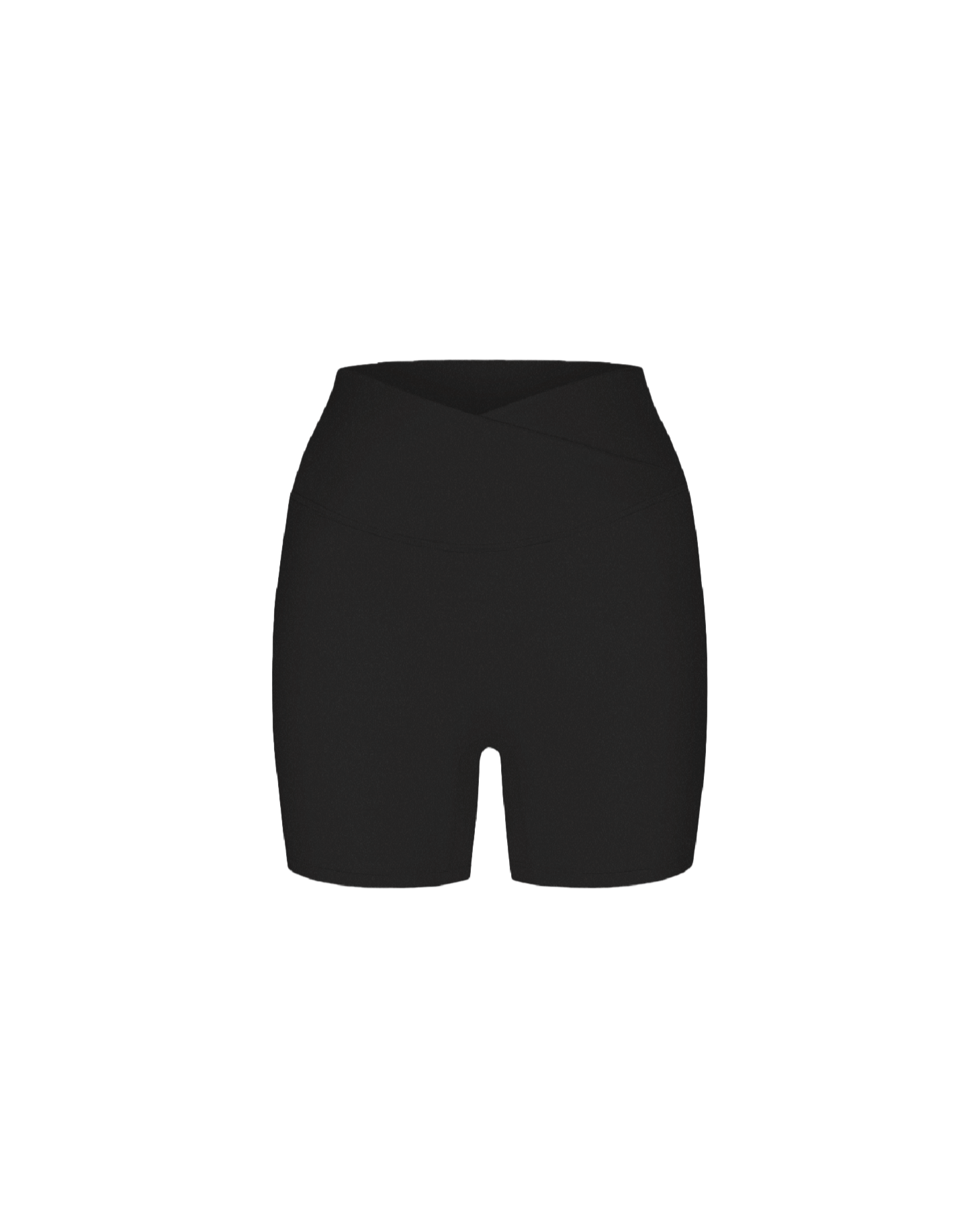 Flow Crossover Scrunch Shorts black