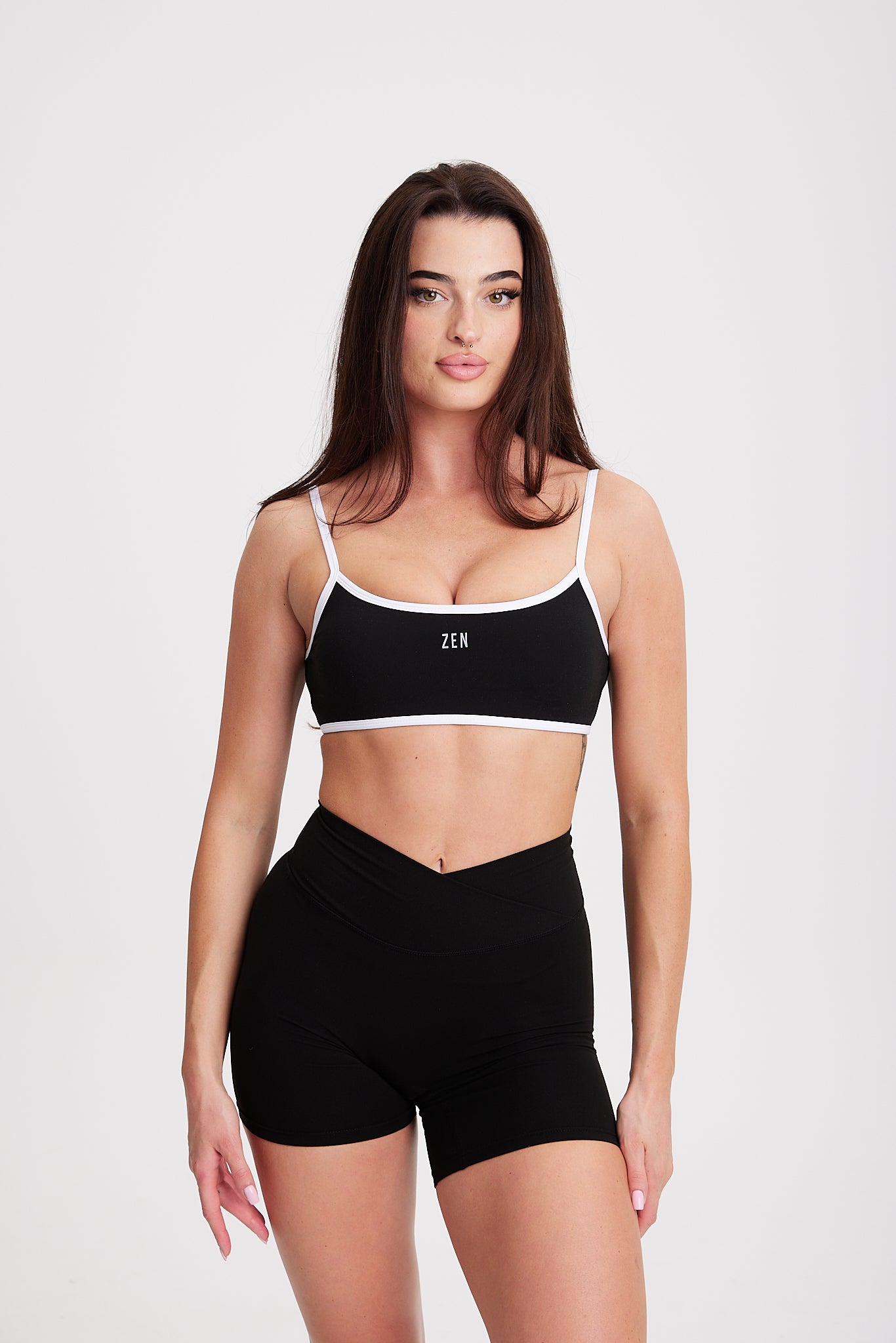 Flow Gigi Bra Black/White Shorts