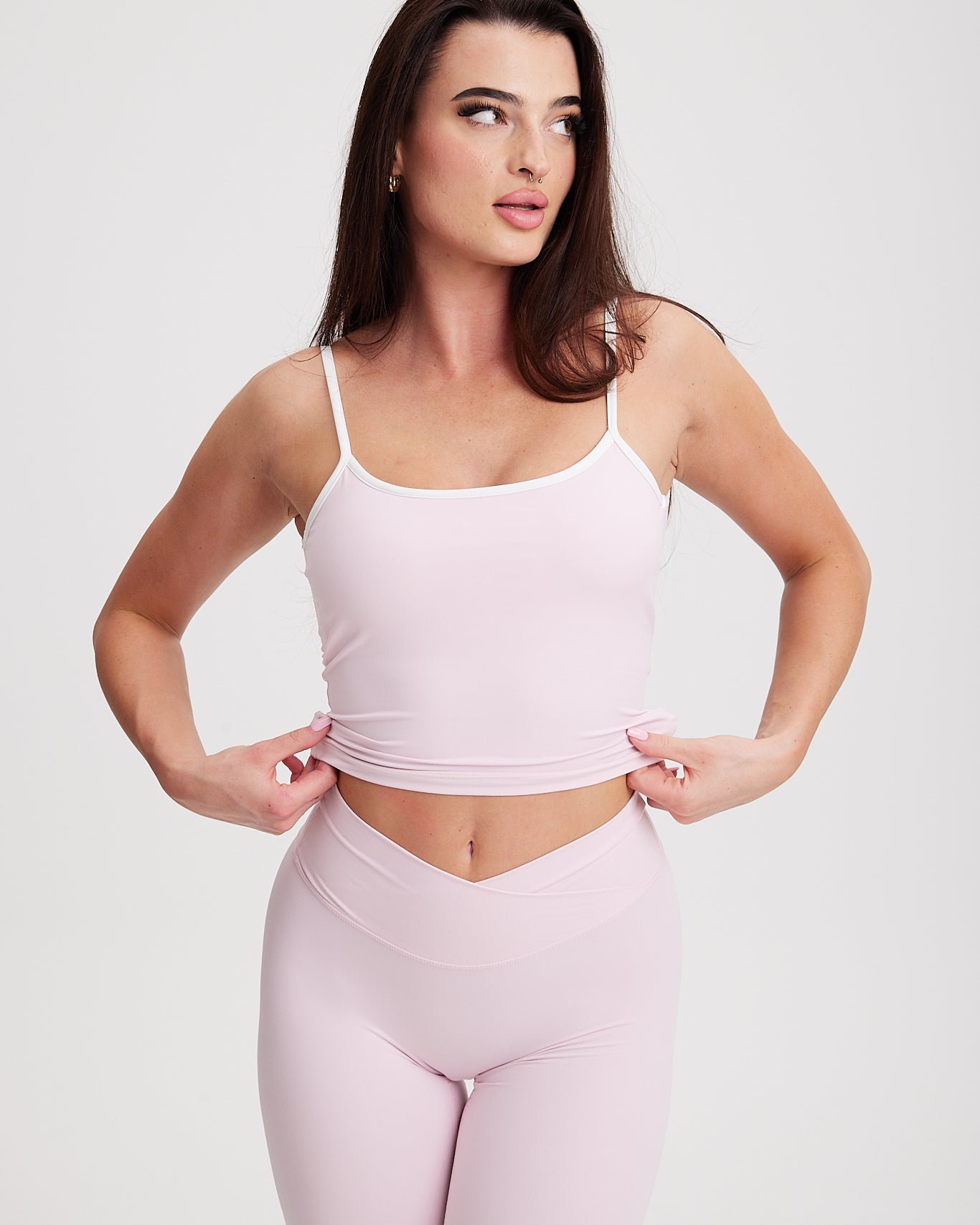 Flow Gigi Tank Strawberry Milkshake/White Crossover