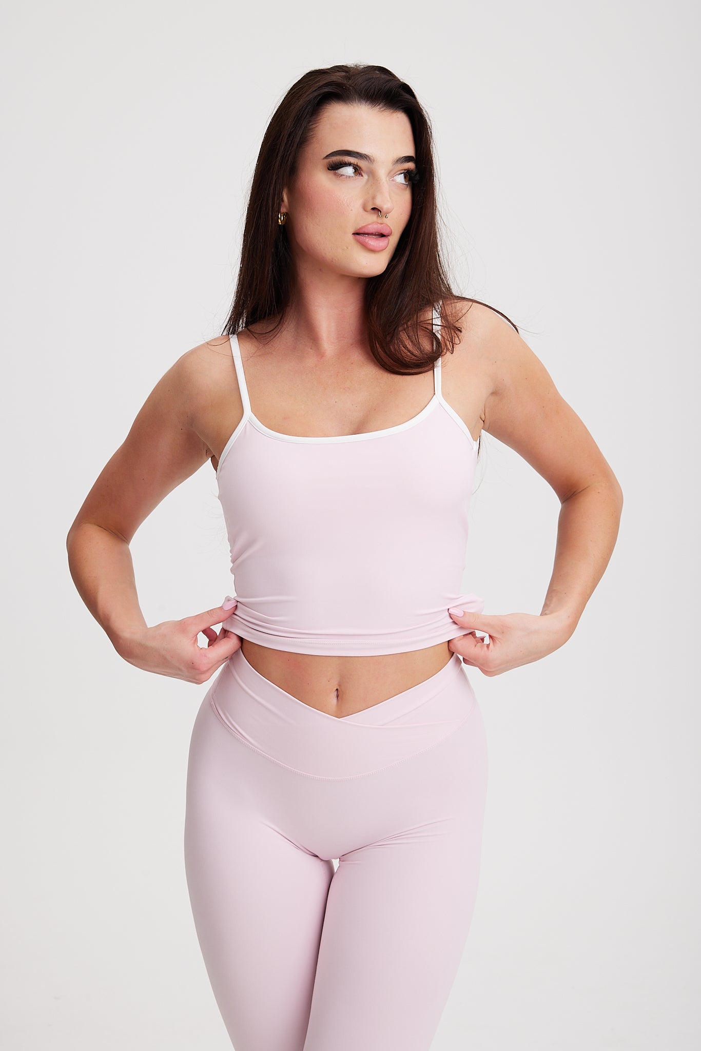 Flow Gigi Tank Strawberry Milkshake/White Crossover