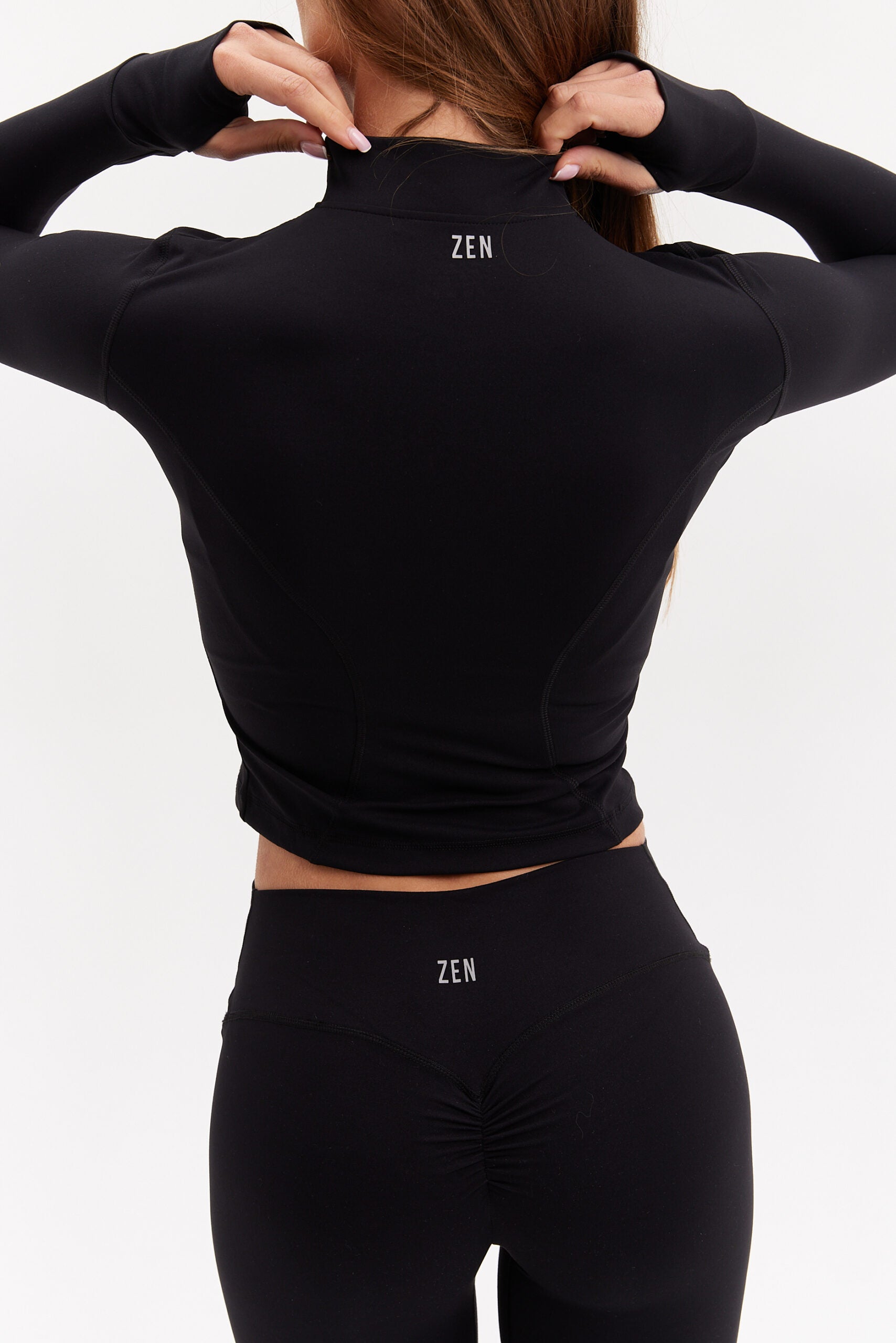 Flow Zipper Jacket Black Back