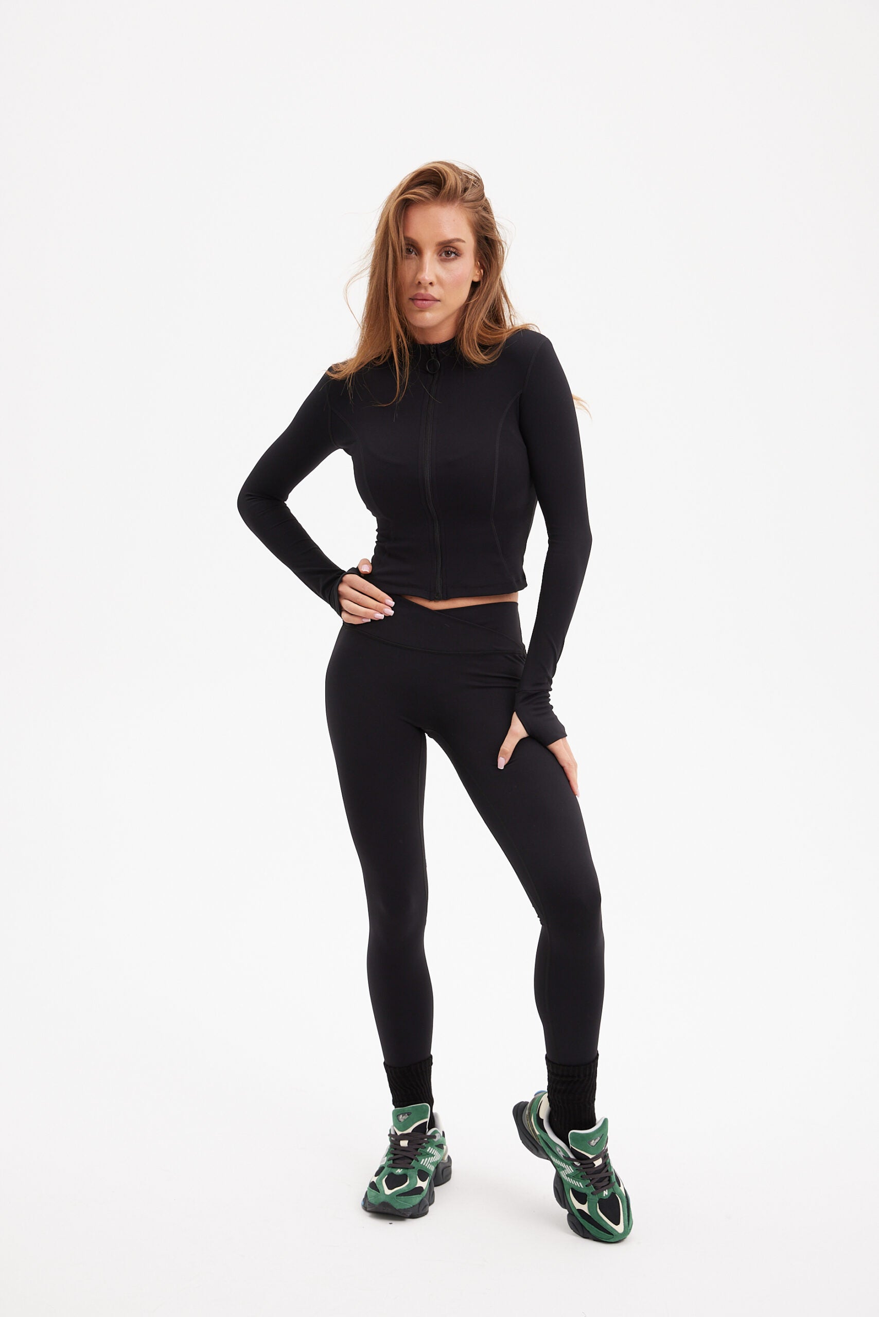 Flow Zipper Jacket Black Crossover