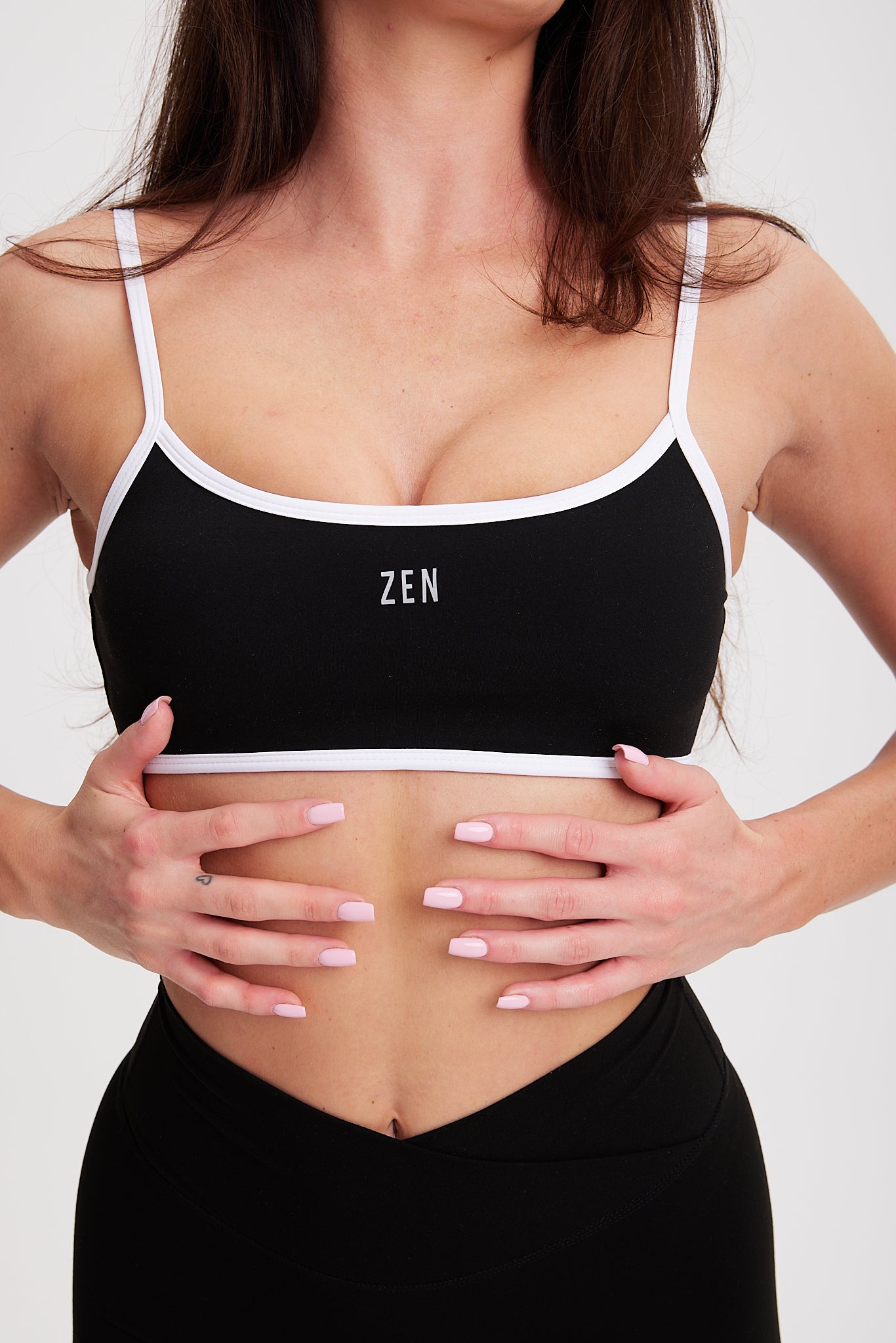 Gigi Bra Black White Crossover