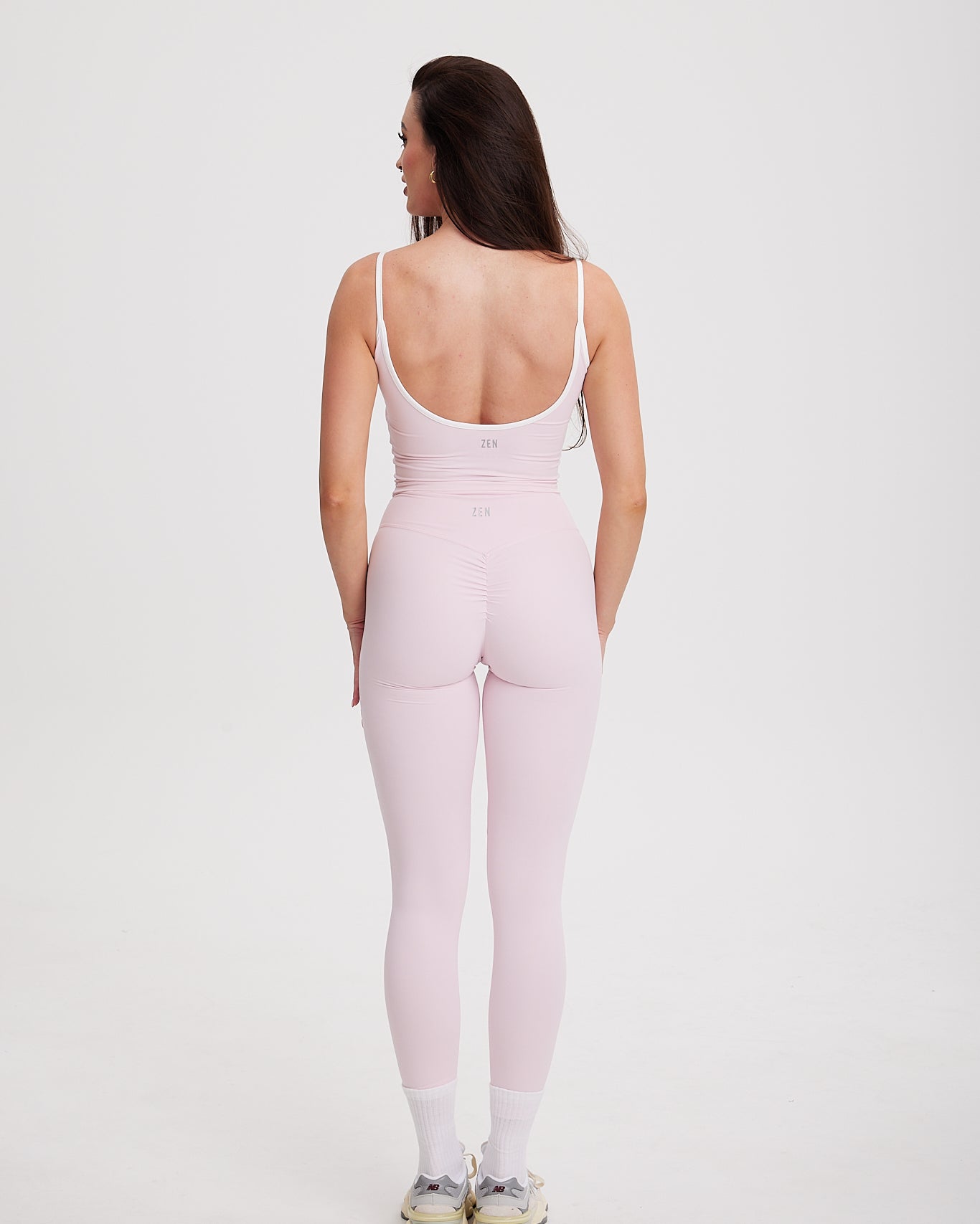 Gigi Tank Strawberry Milkshake White Back