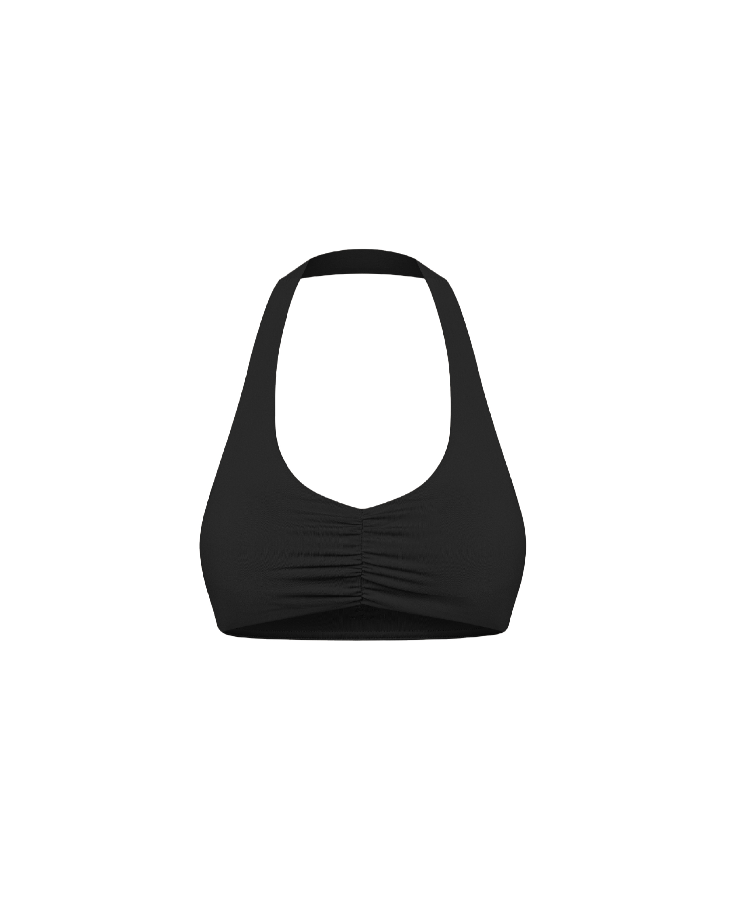 Motion Halter Scrunch Bra black