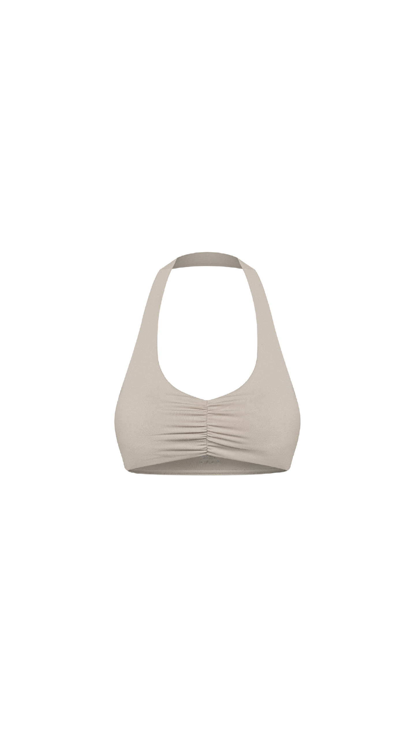 Motion Halter Scrunch Bra latte
