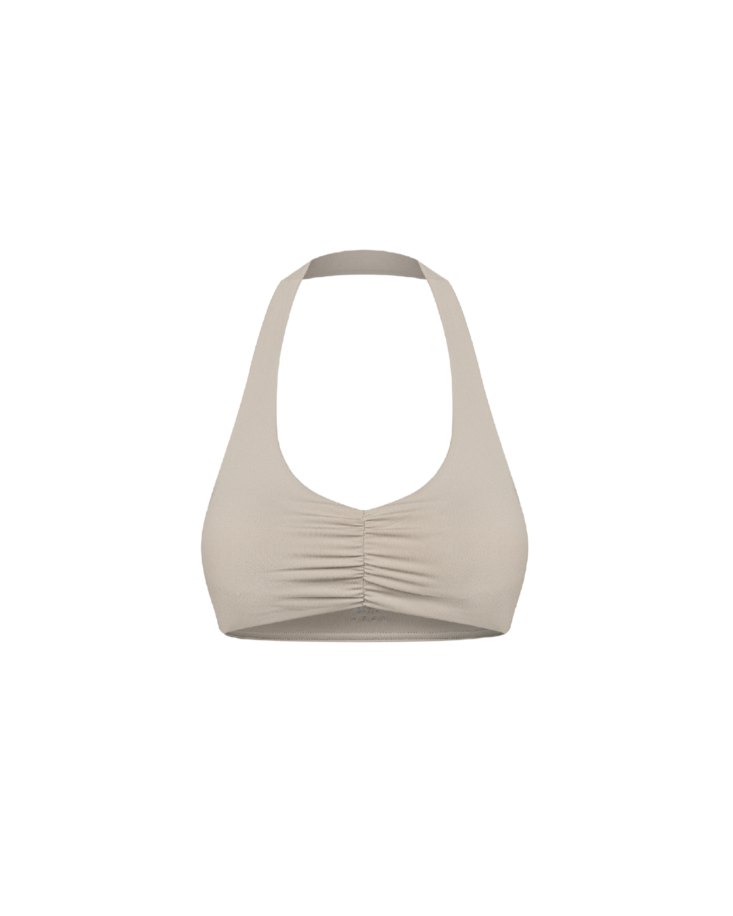 Motion Halter Scrunch Bra latte