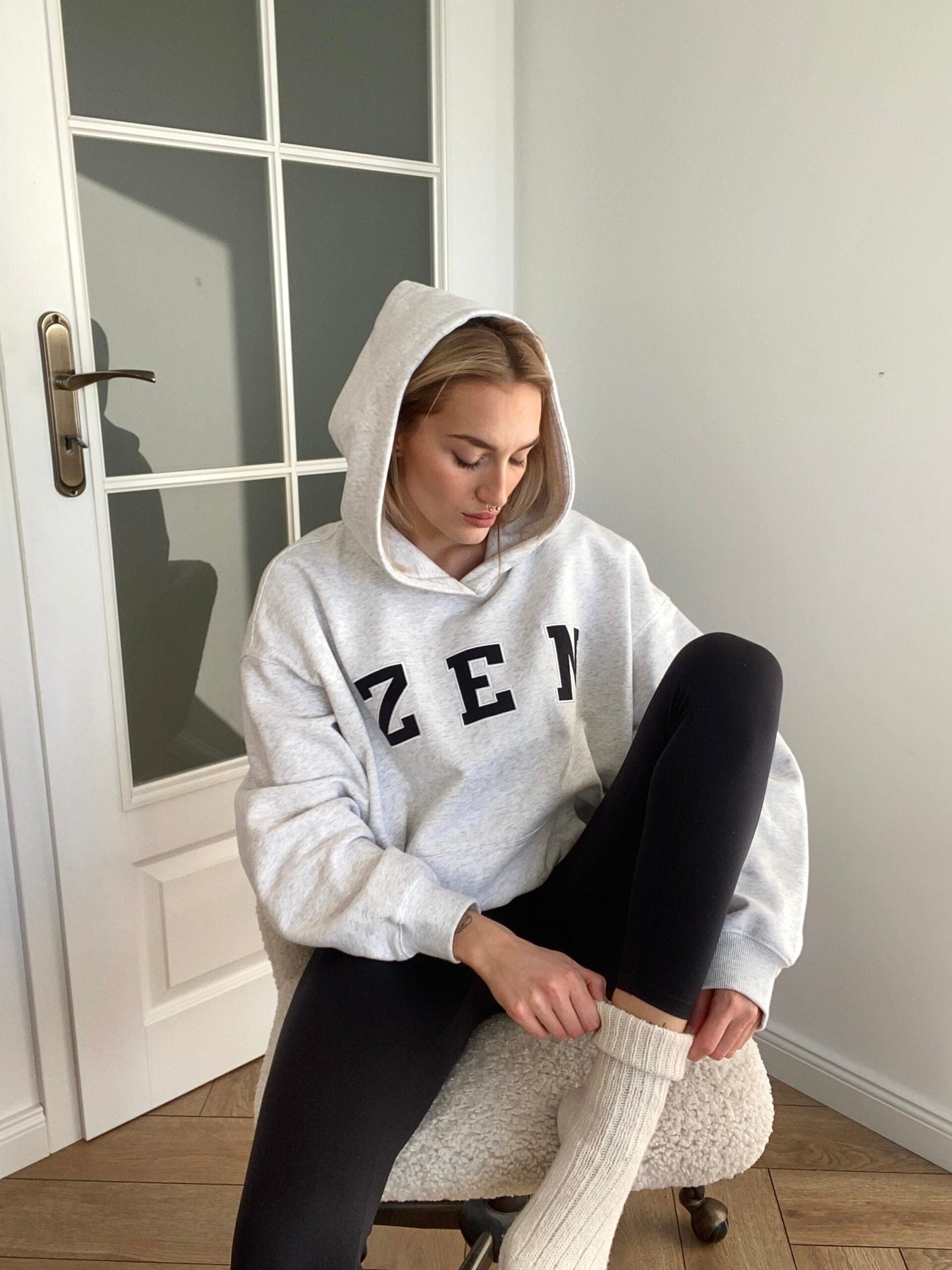 Comfort Oversized Boyfriend Hoodie Leggings