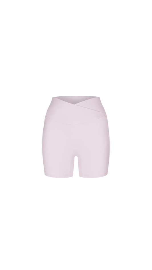 Flow Crossover Scrunch Shorts strawberry milkshake