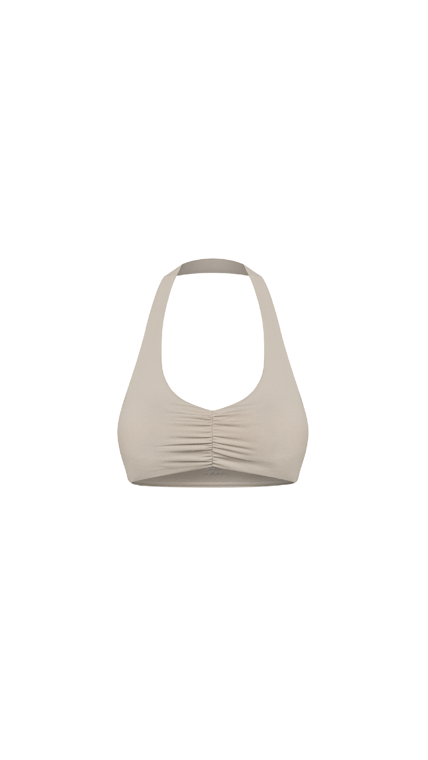 Motion Halter Scrunch Bra latte